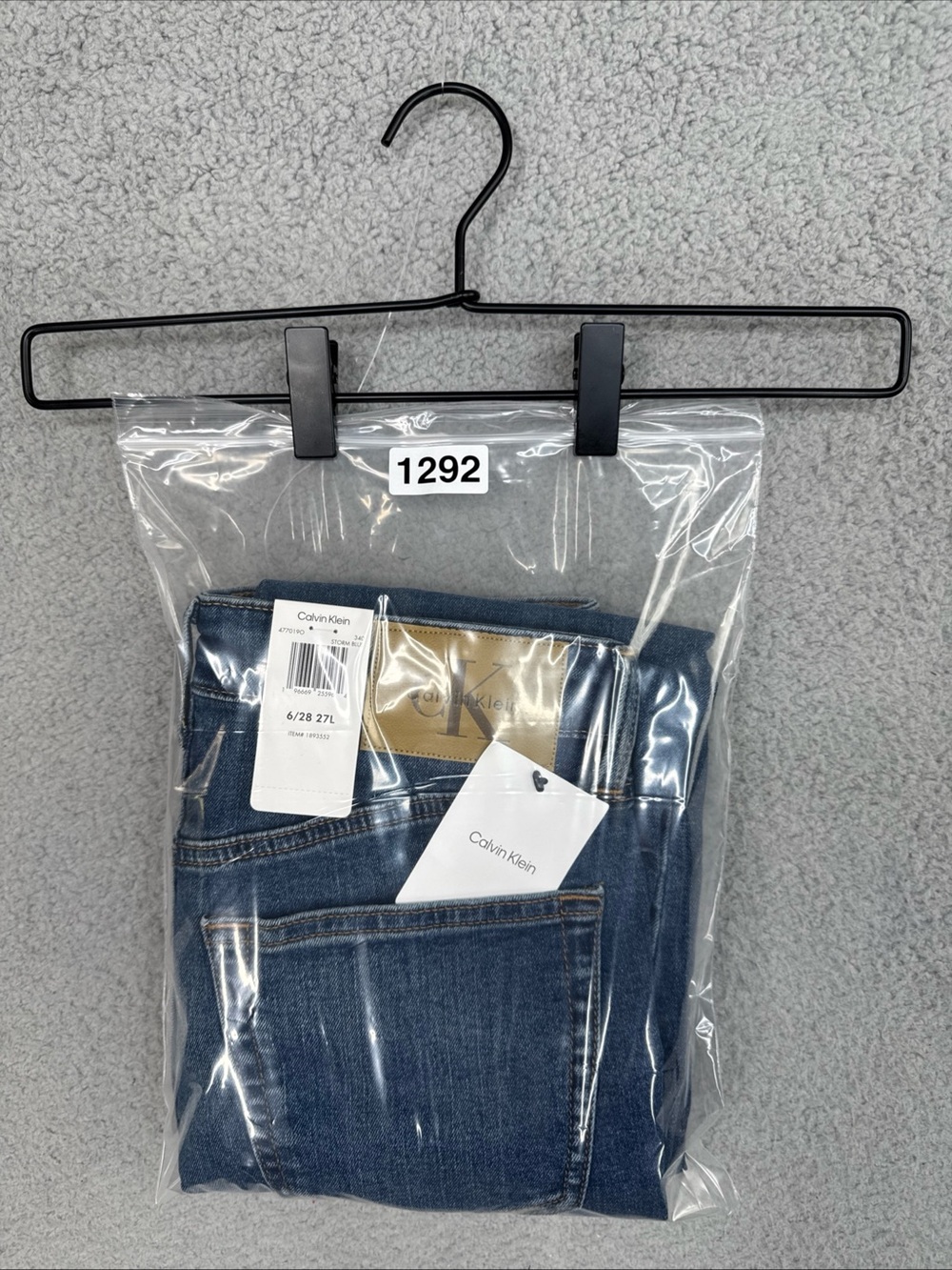 Calvin Klein Women,s Storm Blue High Rise Skinny Ankle Denim Jeans Size 6 NWT - Picture 16 of 16